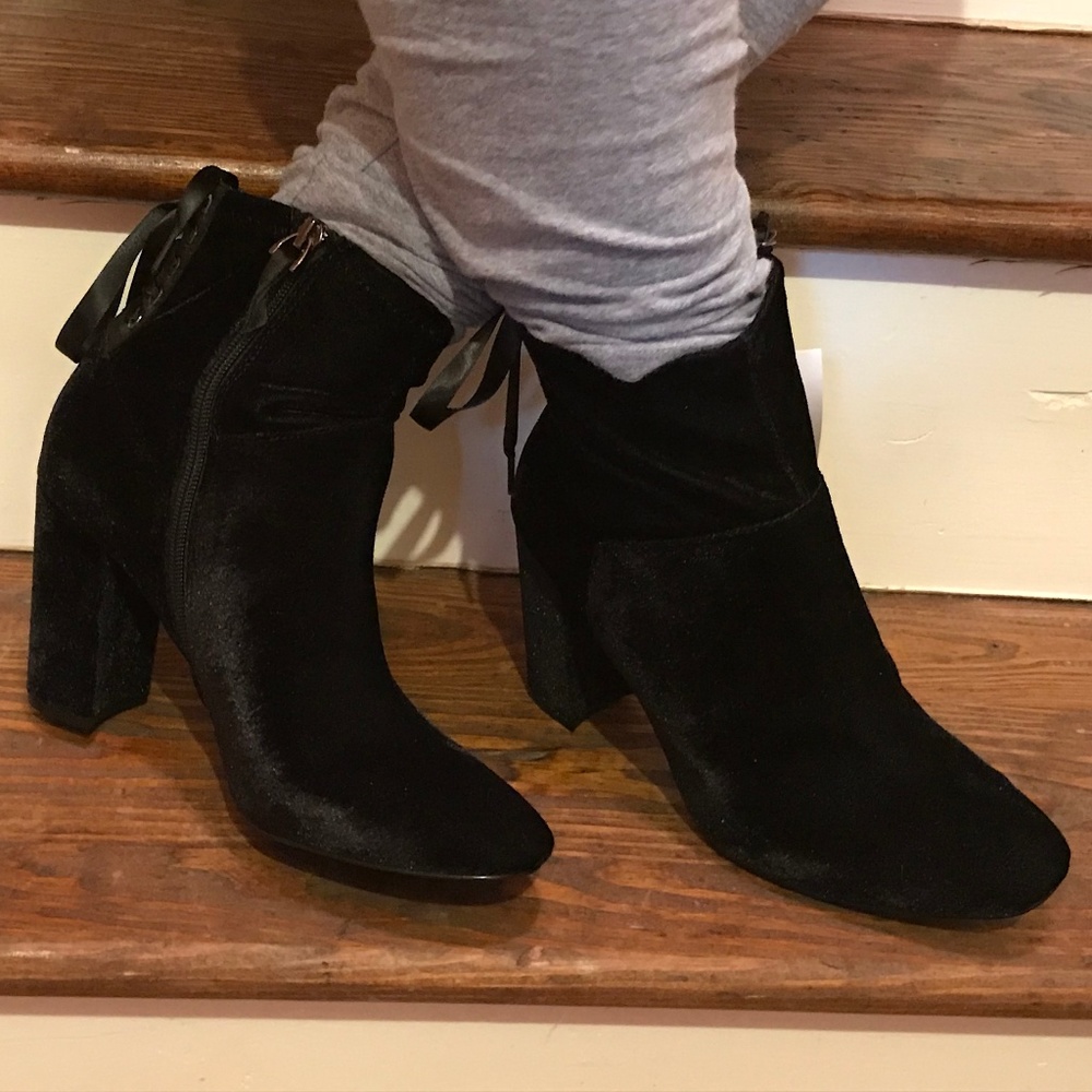 Velour Bootie. This item has moved.